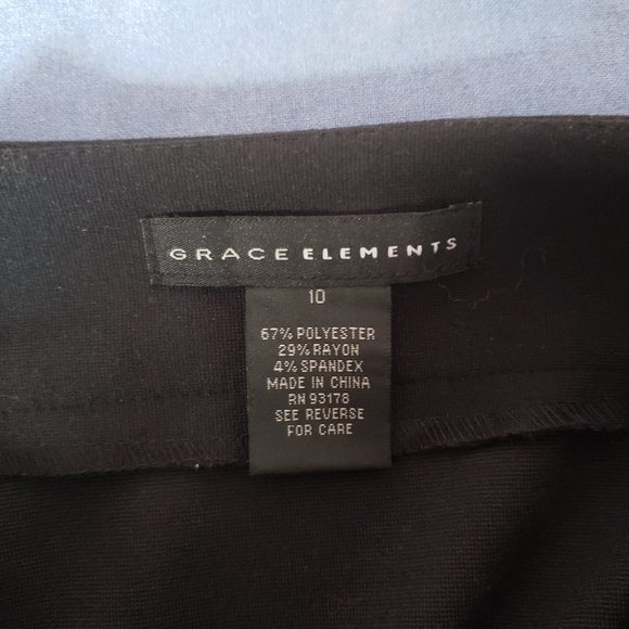 Grace Elements Women's Black Size 10 Pencil Skirt - Pre-Worn - Picture 2 of 4